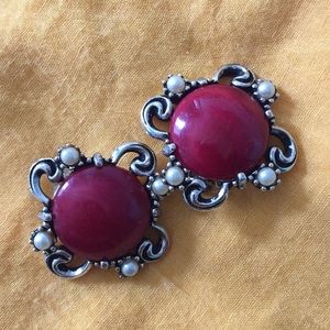 Vintage clip on earrings